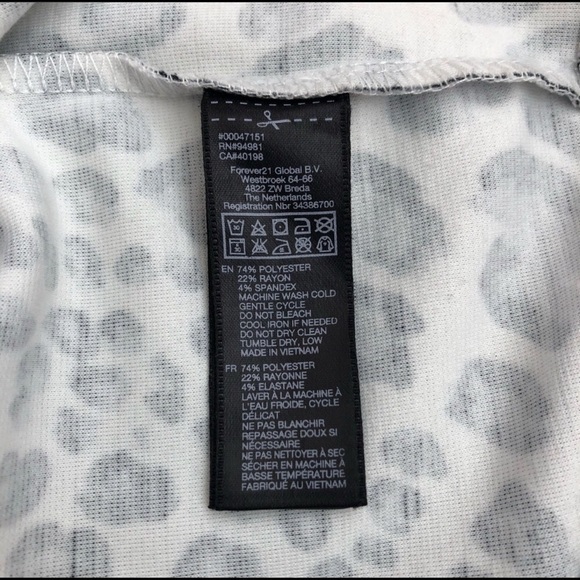 FOREVER 21 grey cheetah dress size small - Picture 7 of 8